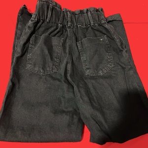 Black paper bag jeans! New with tags